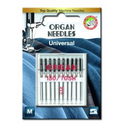 Strojové jehly ORGAN UNIVERSAL 130/705 H - 70 - 10ks/plastová krabička/karta