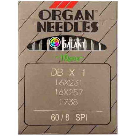 Industrial Machine Needles ORGAN DBx1 SPI - 60/8 - 10pcs/card