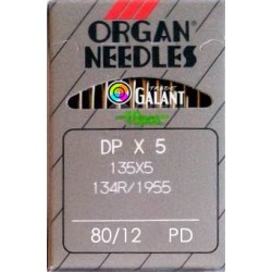 Jehly strojové průmyslové ORGAN DPx5 PD Titan-Nitrid - 80/12 - 10ks/karta