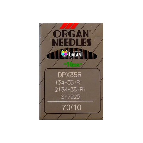 Industrial Machine Needles ORGAN DPx35R - 70/10 - 10pcs/card