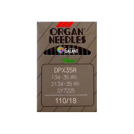 Jehly strojové průmyslové ORGAN DPx35R - 110/18 - 10ks/karta