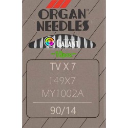 Industrial machine needles ORGAN TVx7 - 90/14  - 10pcs/card