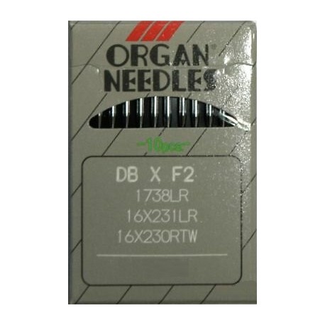 Industrial Machine Needles ORGAN DBxF2 (1738LR) - 65/9 - 10pcs/card